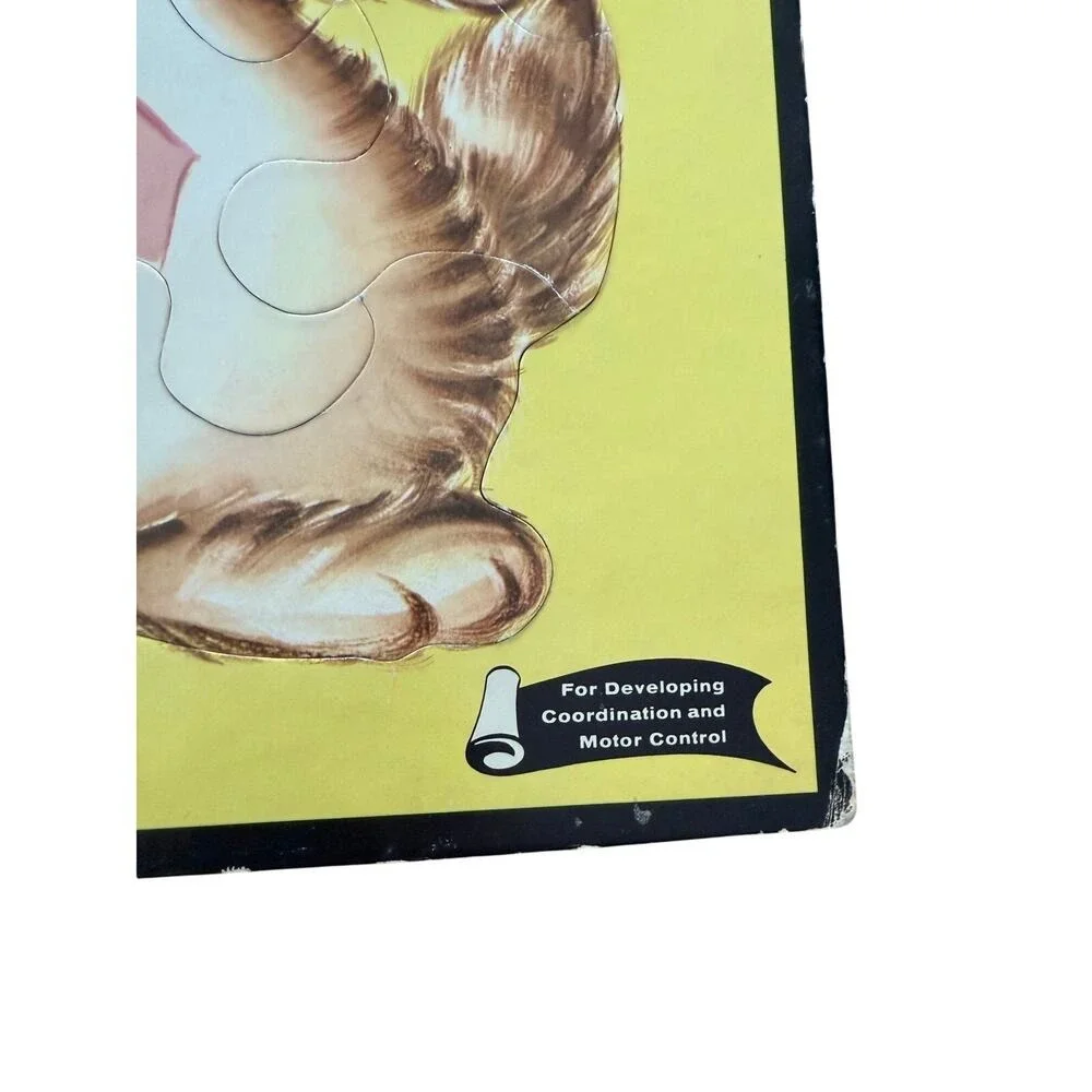Vintage lot of frame-tray puzzles Disney‎ and cat